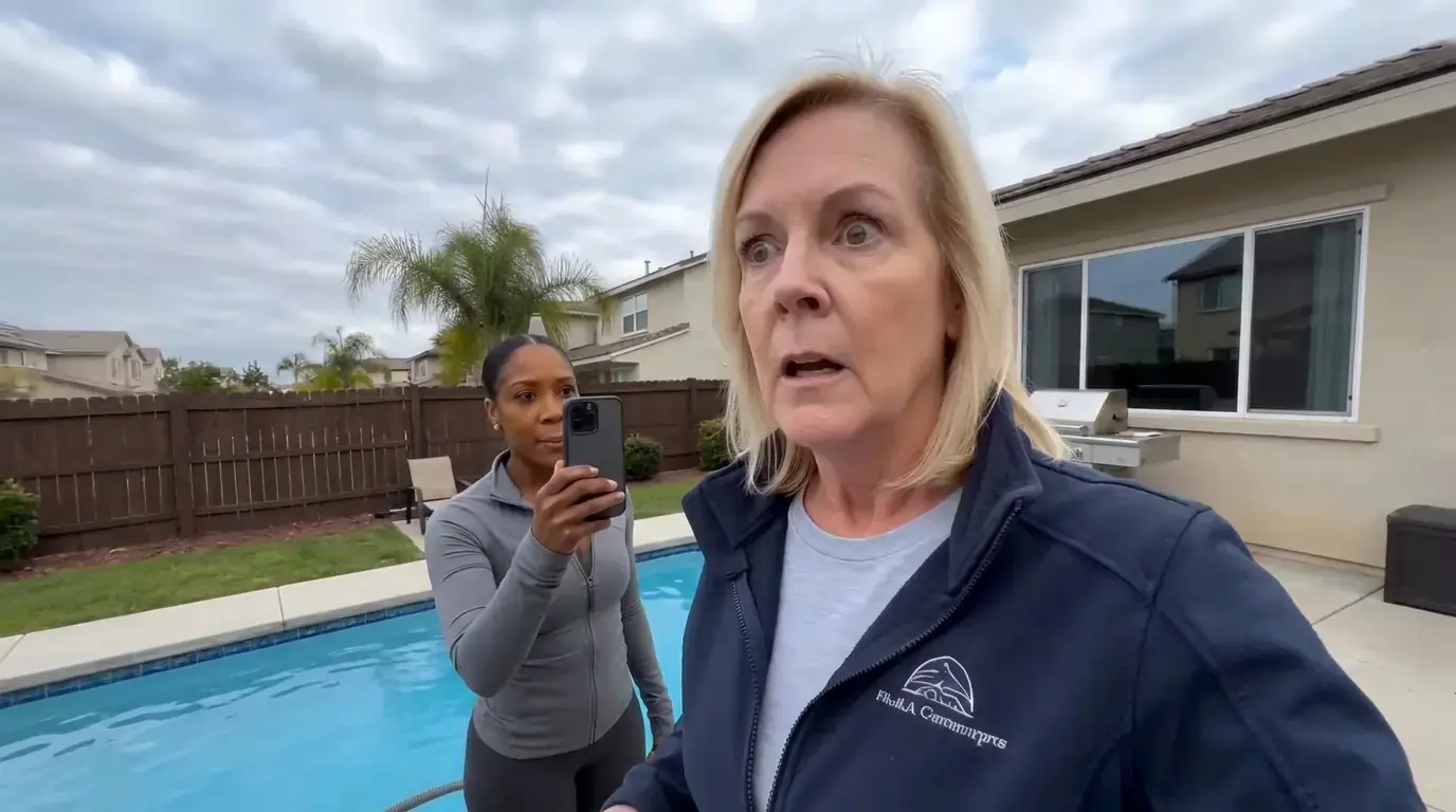 My Neighbor Dumped Trash Into My Backyard Pool To Teach Me The Rules — She Never Saw The New HOA President Standing Behind Her